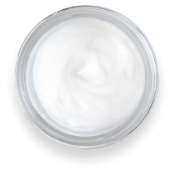 Jar of white cream makeup